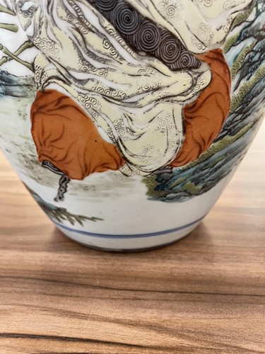Lot 74 - A Chinese porcelain vase, late Qing dynasty,...