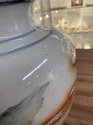 Lot 74 - A Chinese porcelain vase, late Qing dynasty,...