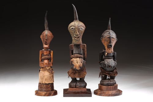 Lot 15 - A Songye Janus power figure, Nikisi,...