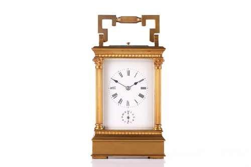 Lot 299 - A large late 19th century Anglaise-cased 8-day...