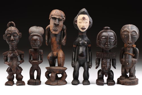 Lot 28 - A Boyo standing male ancestor figure,...