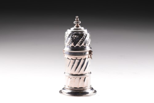 Lot 402 - A Victorian Britannia standard silver sugar...