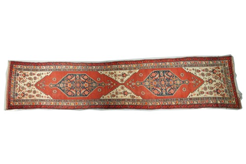 Lot 274 - A 20th-century tomato red Hamadan (Malayer?)...