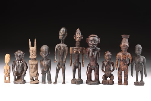 Lot 20 - A Dogon hemaphroditic standing figure, Mali,...