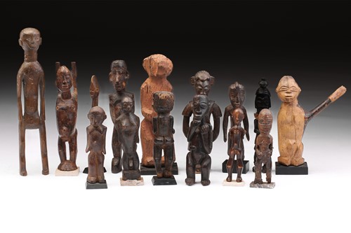 Lot 18 - A collection of fifteen principally Lobi...