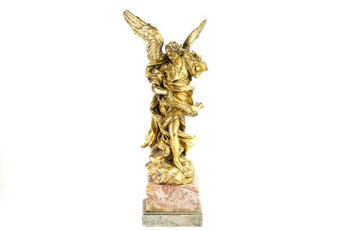 Lot 285 - A 19th-century fire gilt bronze figure of the...