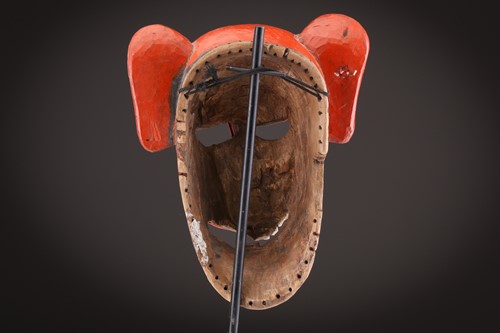 Lot 138 - Three zoomorphic masks, Indonesia/Cambodia,...