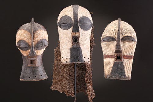 Lot 2 - Three Songye kifwebe, Democratic Republic of...