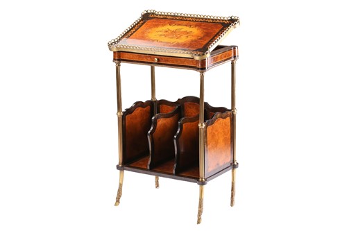 Lot 217 - A French late 19th-century amboyna, ebony and...