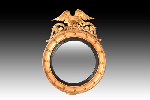 Lot 263 - A Regency circular carved wood and gilt gesso...