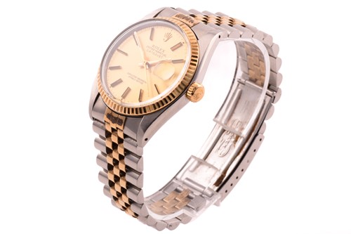 Lot 206 - A 1979 Rolex DateJust Rolesor ref. 16013 gold...