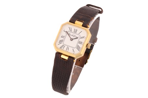 Lot 250 - A Bueche Girod 18ct yellow gold ladies...