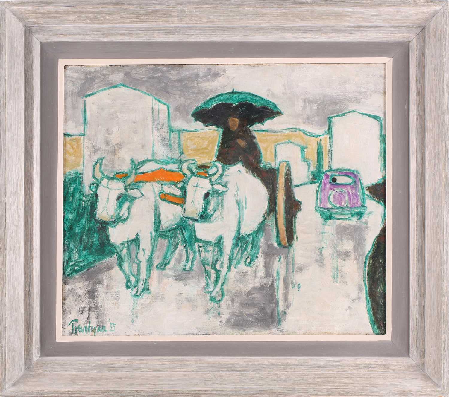 Lot 32 - Julian Trevelyan (1910-1988), 'Two Oxen and...