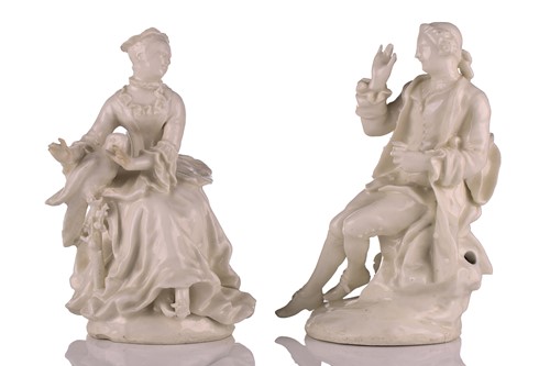 Lot 331 - An 18th-century Derby "Blanc de Chine figure...