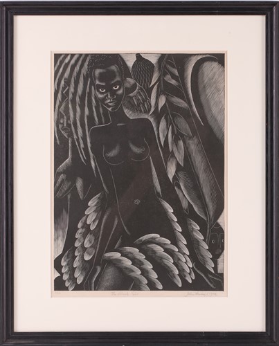 Lot 70 - John Farleigh (1900-1965), 'The Black Girl',...
