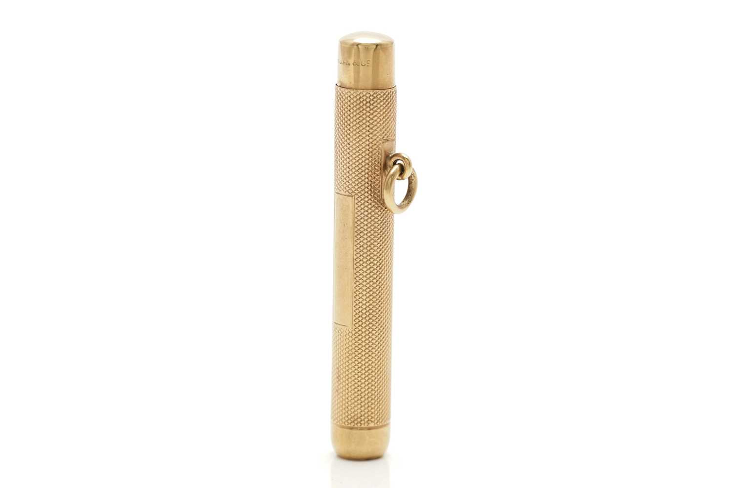 Lot 389 - A 9ct gold pencil holder by Sampson Mordan &