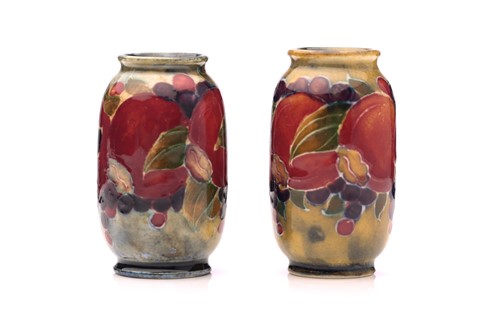Lot 50 - A pair of William Moorcroft miniature...