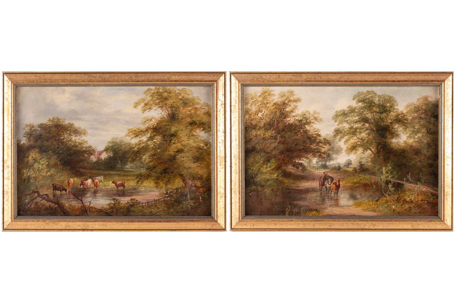 Lot 62 - Edward Partridge (19th century), two bucolic...