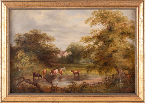 Lot 62 - Edward Partridge (19th century), two bucolic...