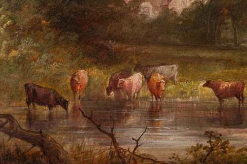 Lot 62 - Edward Partridge (19th century), two bucolic...