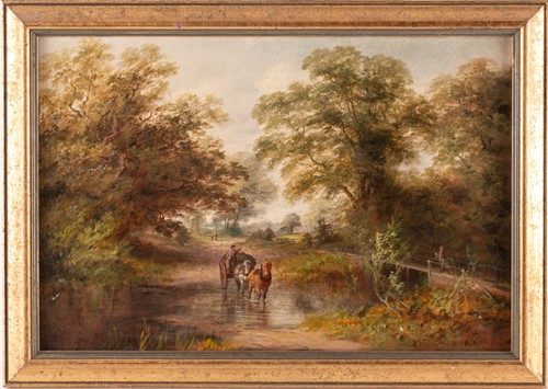 Lot 62 - Edward Partridge (19th century), two bucolic...