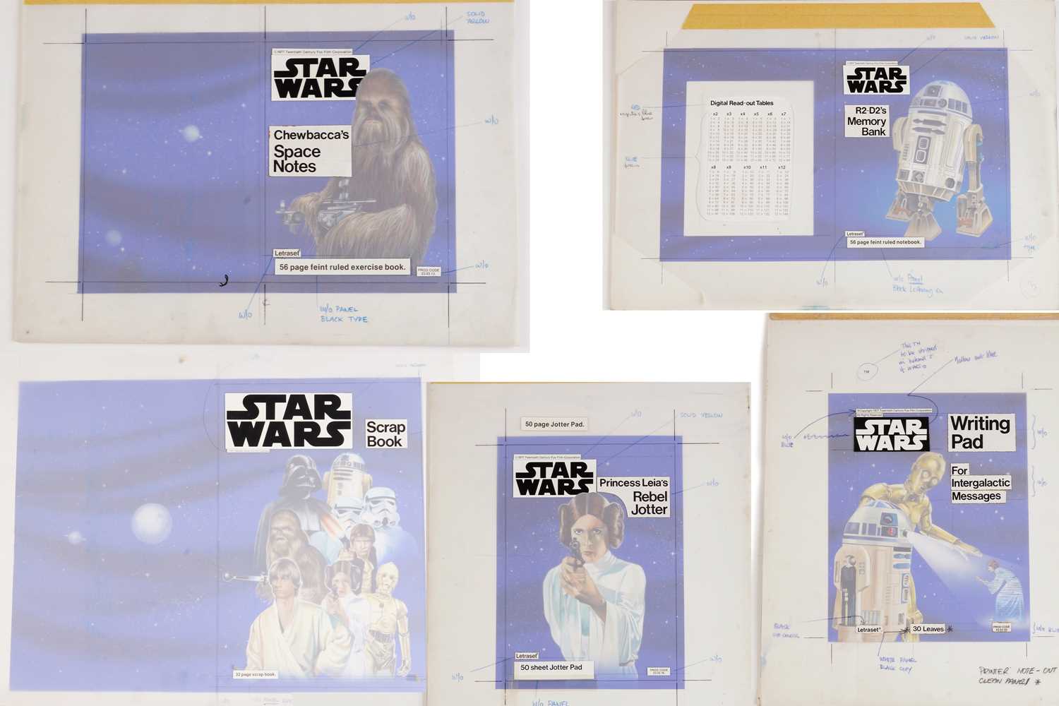 Lot 392 - A collection of five items of original 1977...