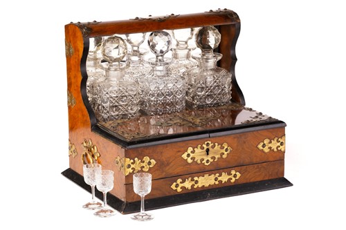 Lot 395 - A Victorian walnut and gilt-metal mounted...