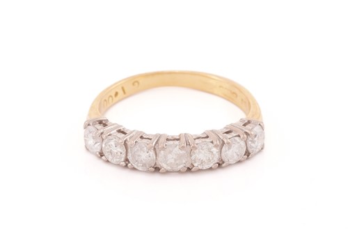 Lot 19 - A diamond half eternity ring, comprising seven...