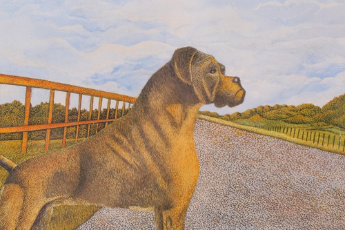 Lot 73 - James Lloyd (1905-1974), 'Boy with Boxer',...