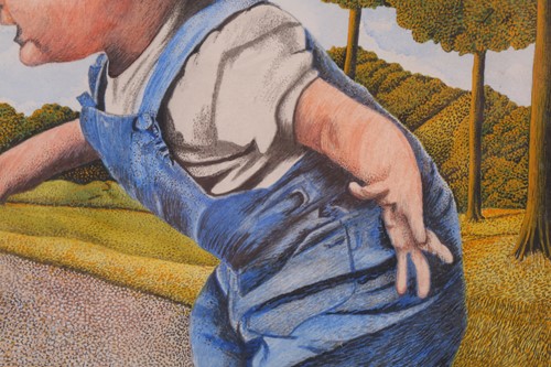 Lot 73 - James Lloyd (1905-1974), 'Boy with Boxer',...