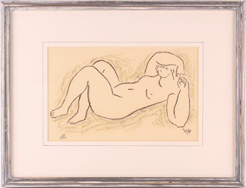 Lot 75 - Mary Audsley (1919-2008) British, reclining...