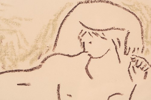 Lot 75 - Mary Audsley (1919-2008) British, reclining...