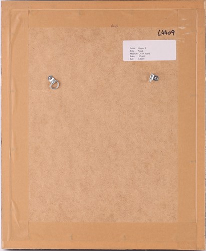 Lot 44 - James Hague (b.1970), 'Mark', oil on board, 26....