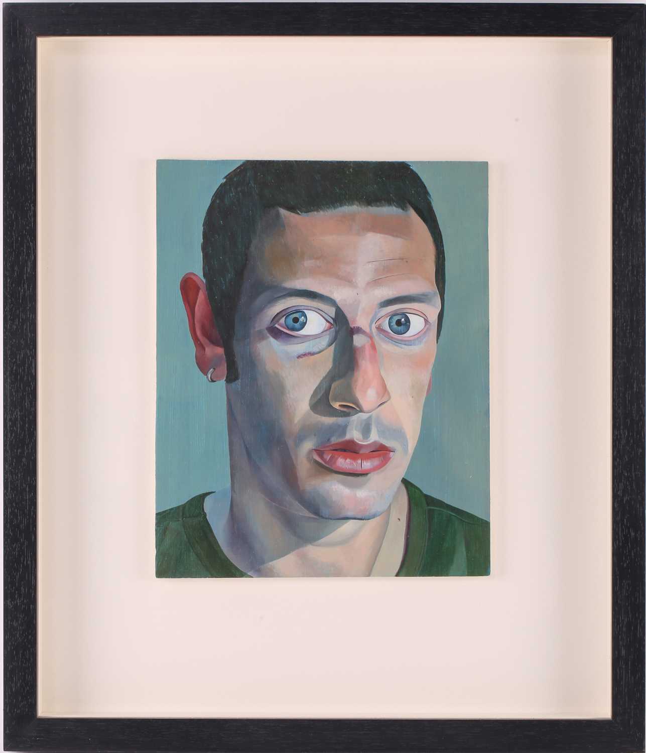 Lot 2 - James Hague (b.1970), 'Self Portrait', oil on...