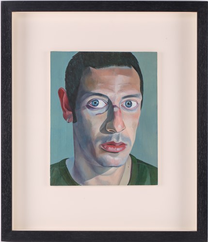 Lot 2 - James Hague (b.1970), 'Self Portrait', oil on...