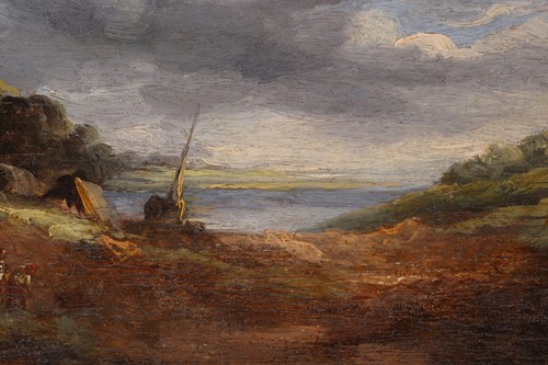 Lot 10 - Follower of John Constable, landscape, 19th...