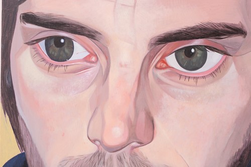 Lot 84 - James Hague (b.1970), Portrait of Jason, oil...