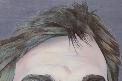 Lot 78 - James Hague (b.1970), Portrait of Dominic, oil...