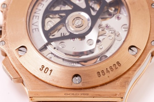 Lot 343 - A 44mm Hublot Big Bang Chronograph featuring a...