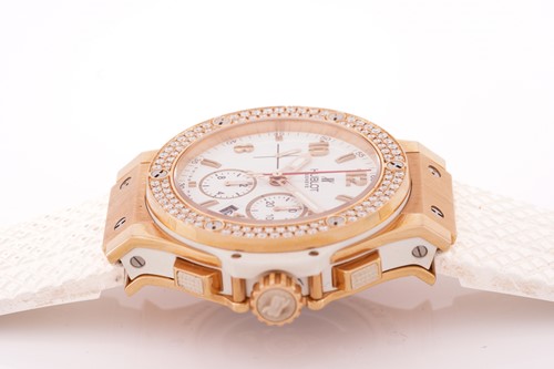 Lot 343 - A 44mm Hublot Big Bang Chronograph featuring a...