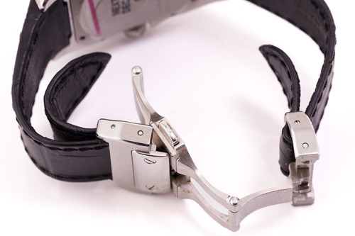 Lot 316 - A Diamond set midsize Cartier Santos 100,...