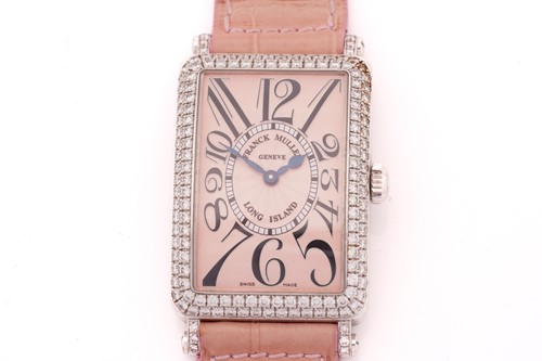 Lot 338 - A Franck Muller Diamond set Lond Island...