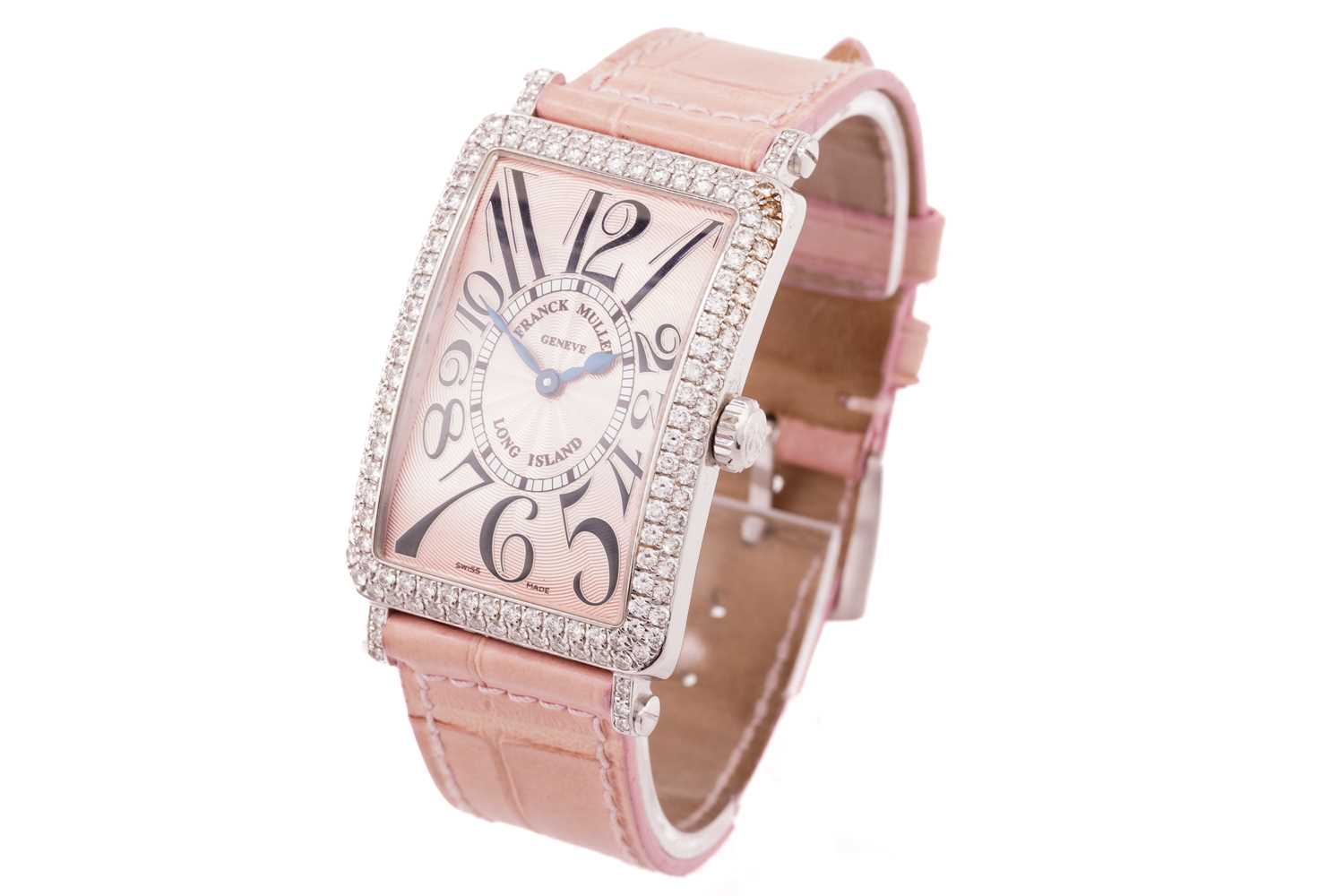 Lot 338 - A Franck Muller Diamond set Lond Island...
