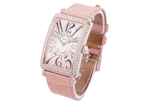 Lot 338 - A Franck Muller Diamond set Lond Island...