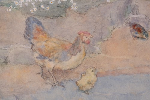 Lot 16 - David Woodlock (1842-1929) British, a woman...