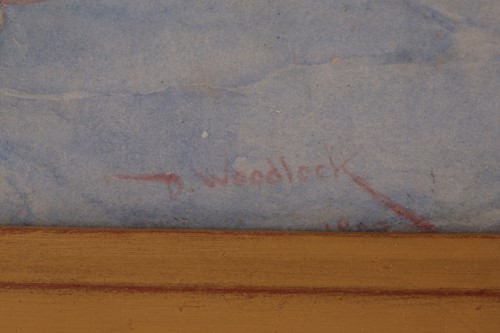 Lot 16 - David Woodlock (1842-1929) British, a woman...