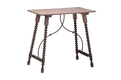Lot 280 - A late 19th-century Italian/ Spanish walnut...
