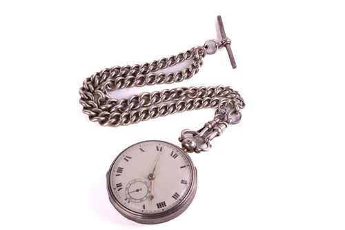 Lot 376 - An Alston & Hallam open-face pocket watch...