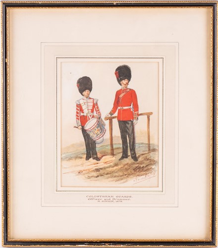Lot 53 - Richard Simkin (1840-1926), Coldstream Guards,...