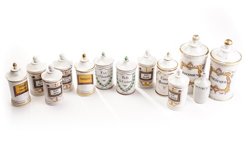 Lot 372 - A set of five 19th century French porcelain...